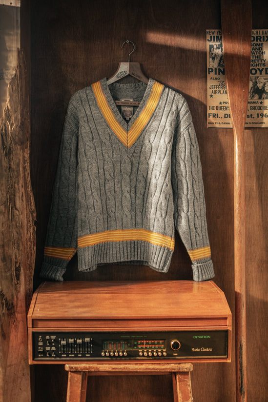 Century Cricket Jumper Grey Marl