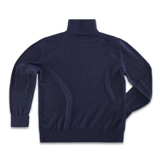 McQueen Taylor Roll Neck Knit Navy