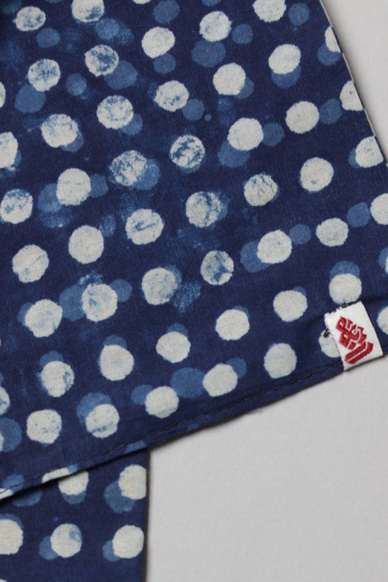 Blue Dot Japanese Style Scarf