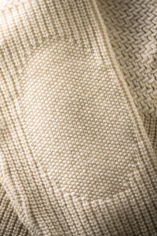 Isaac Shawl Collar Knit Natural