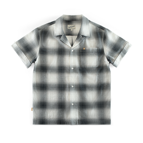 Ansel Check Shirt Monochrome