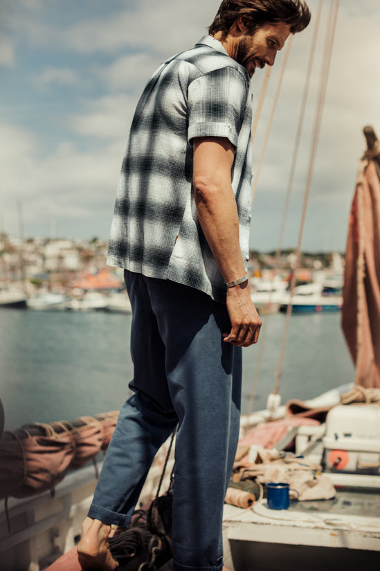 Ansel Check Shirt Monochrome