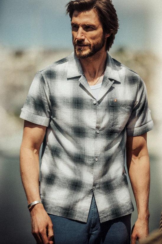 Ansel Check Shirt Monochrome