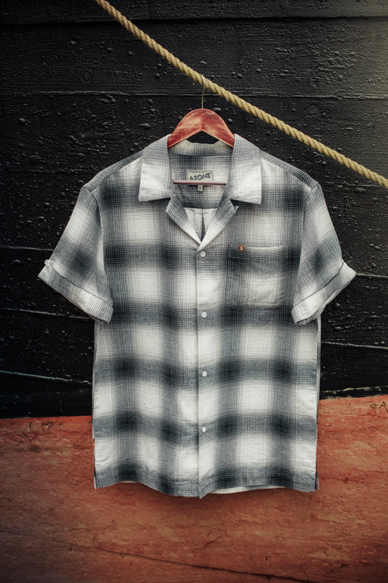 Ansel Check Shirt Monochrome