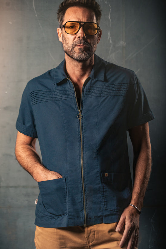 Cabana Shirt Dark Denim Blue