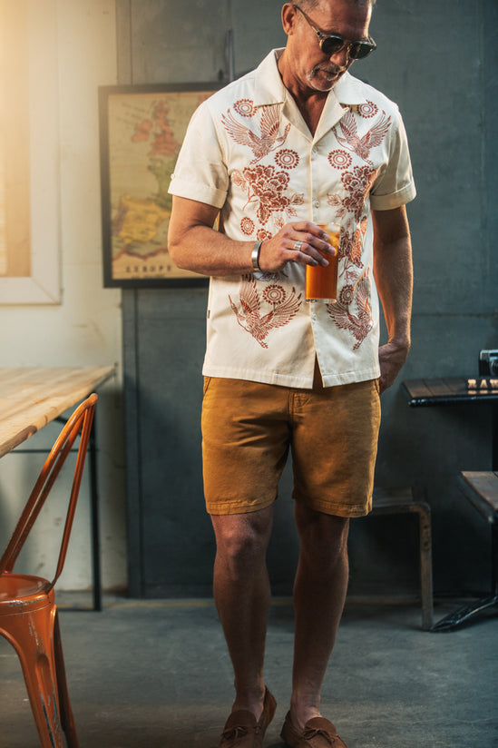 Peony Club Shirt Off White