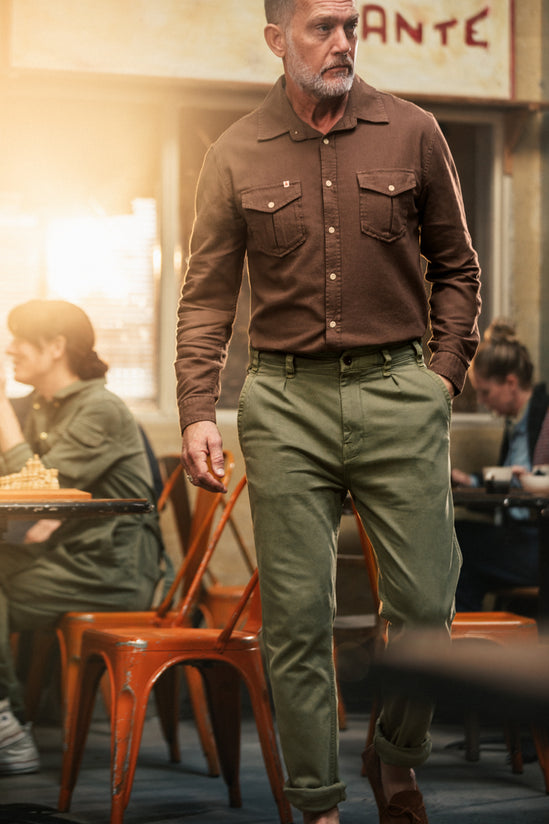 Coast Long Sleeve Shirt Brown