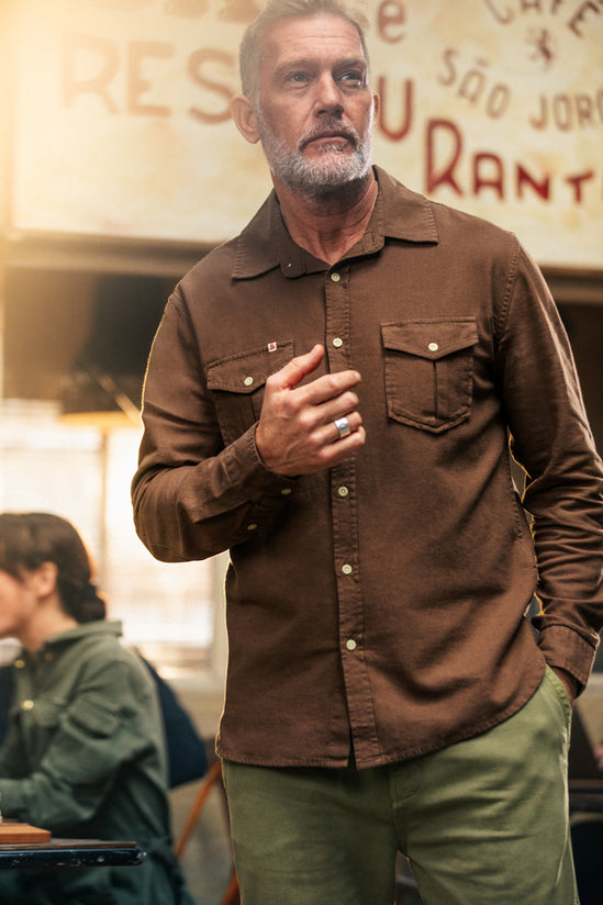 Coast Long Sleeve Shirt Brown