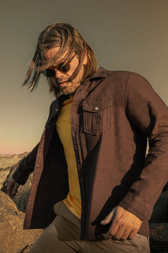 Coast Long Sleeve Shirt Brown