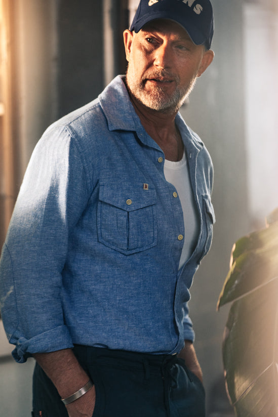 Coast Long Sleeve Shirt Blue Chambray