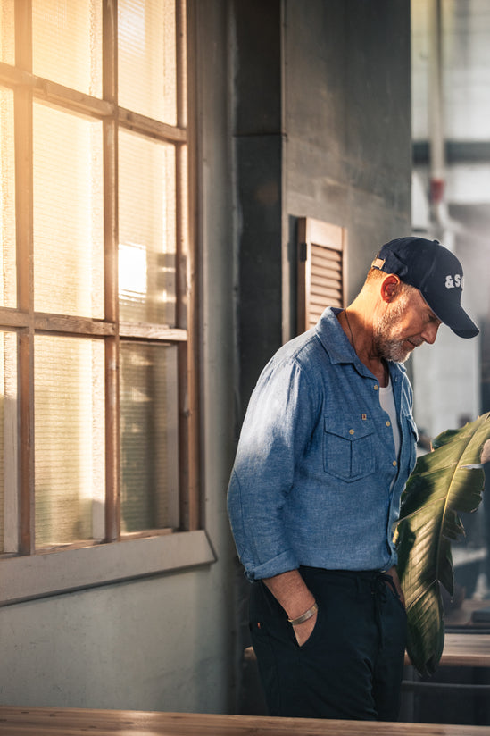 Coast Long Sleeve Shirt Blue Chambray