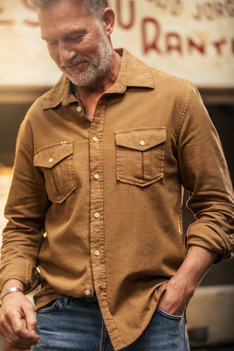 Coast Long Sleeve Shirt Tan