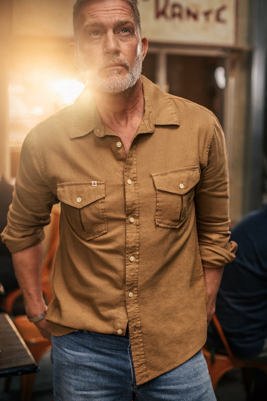 Coast Long Sleeve Shirt Tan