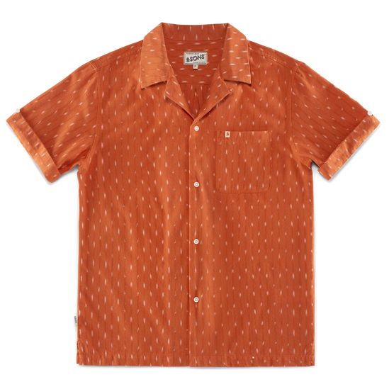 Del Rey Ikat Shirt Burnt Orange