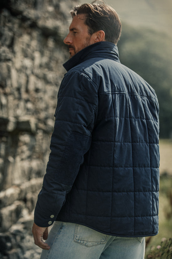 Denver Quilted Shirt Navy