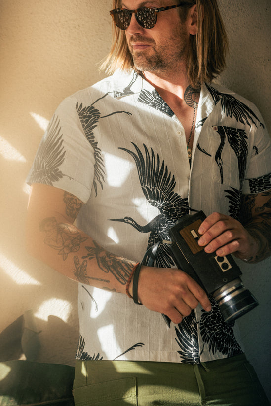 Flight Print Shirt Off White