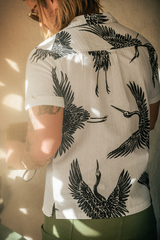 Flight Print Shirt Off White