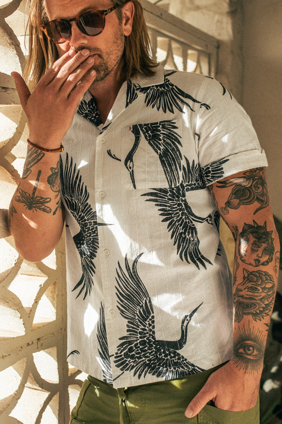 Flight Print Shirt Off White