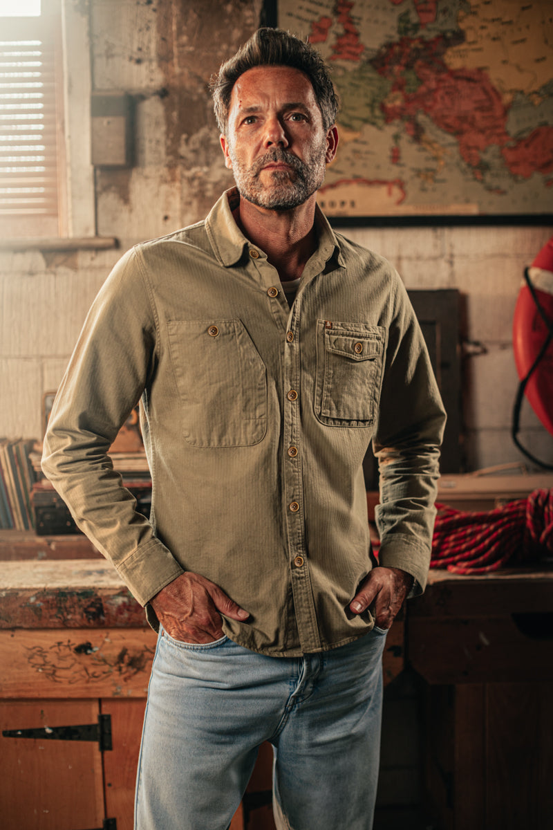 Jacob Pocket Shirt Khaki