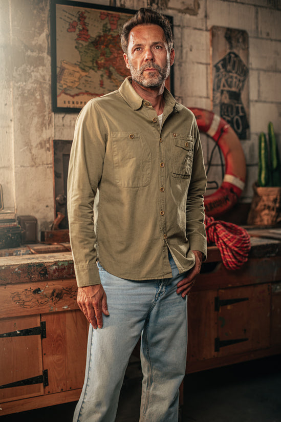 Jacob Pocket Shirt Khaki