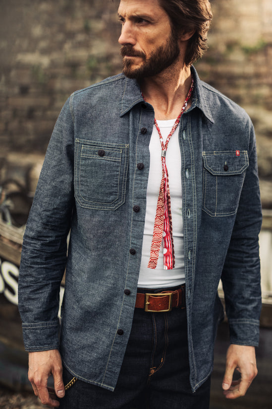 Luke Shirt Dark Chambray