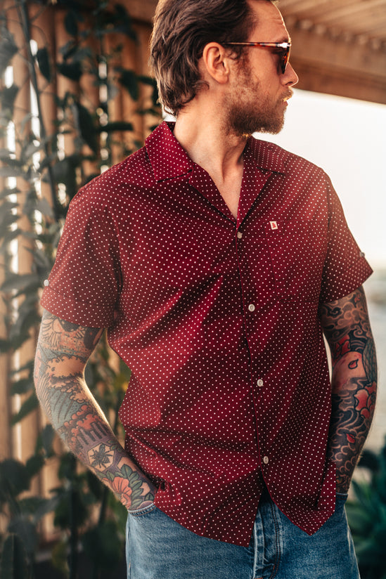 Mason Club Shirt Maroon