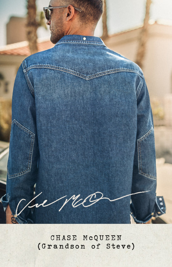 McQueen Randall Denim Shirt Blue