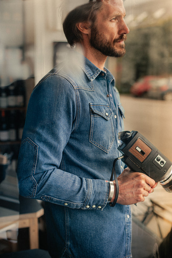 McQueen Randall Denim Shirt Blue