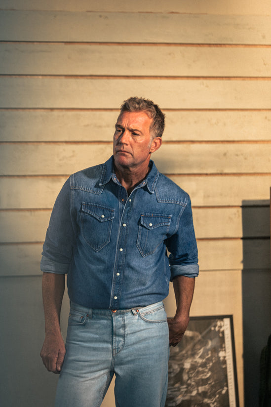 McQueen Randall Denim Shirt Blue