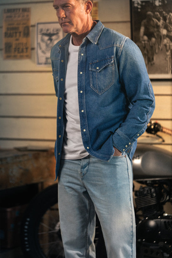 McQueen Randall Denim Shirt Blue