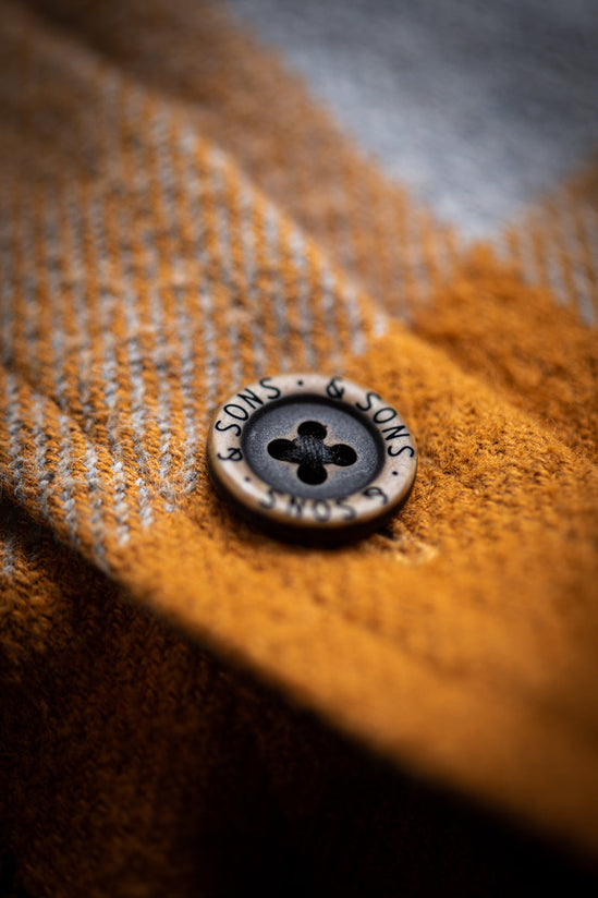 &SONS Big Yukon Flannel Check Shirt Tan