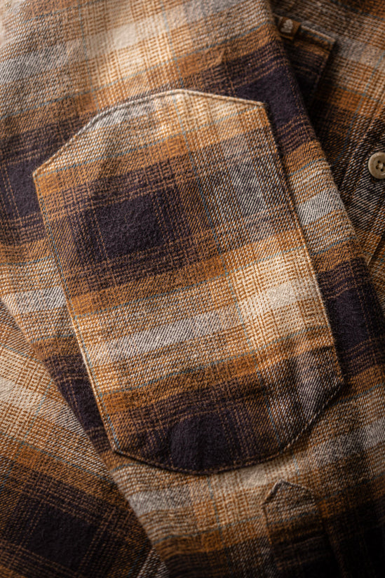 SALVAGE STOCK Douglas Check Shirt Brown