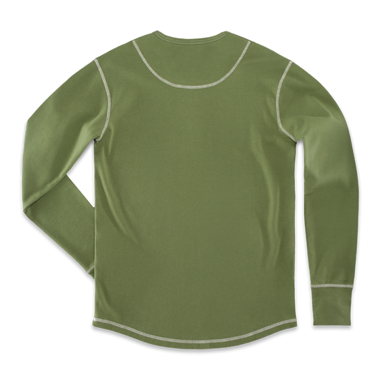 The New Elder Henley Shirt Army Green