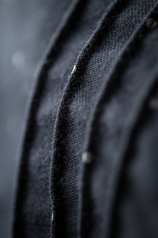 Damsons Western Shirt Navy Polka Dot