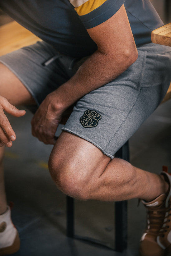 Track Cut-Off Shorts Grey Marl