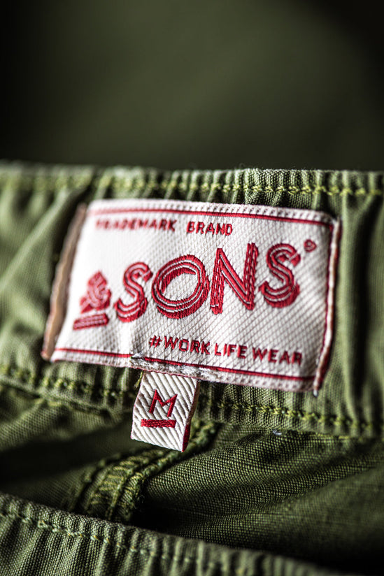 SALVAGE STOCK Arch Rock Shorts Green