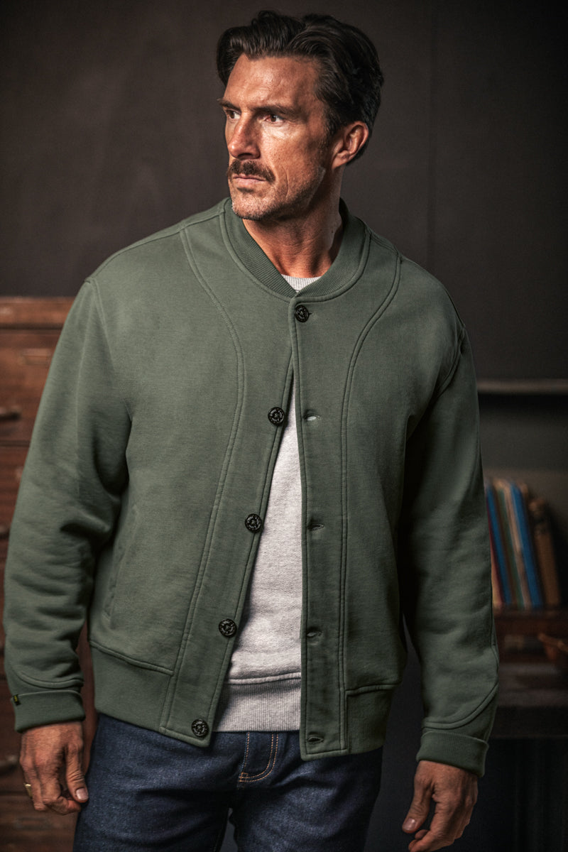 Malone Bomber Sweat Green