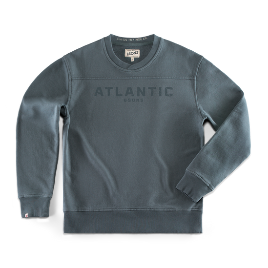 Atlantic Anderson Cross Neck Sweatshirt Storm Blue