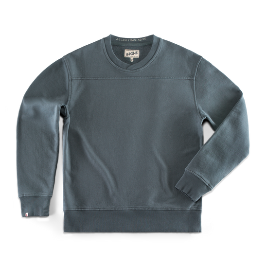 Anderson Cross Neck Sweatshirt Storm Blue