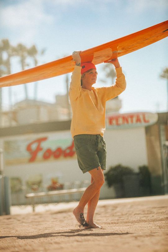 Damsons Classic Crew Sweatshirt Yellow