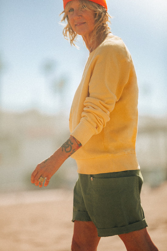 Damsons Classic Crew Sweatshirt Yellow