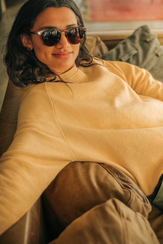 Damsons Classic Crew Sweatshirt Yellow