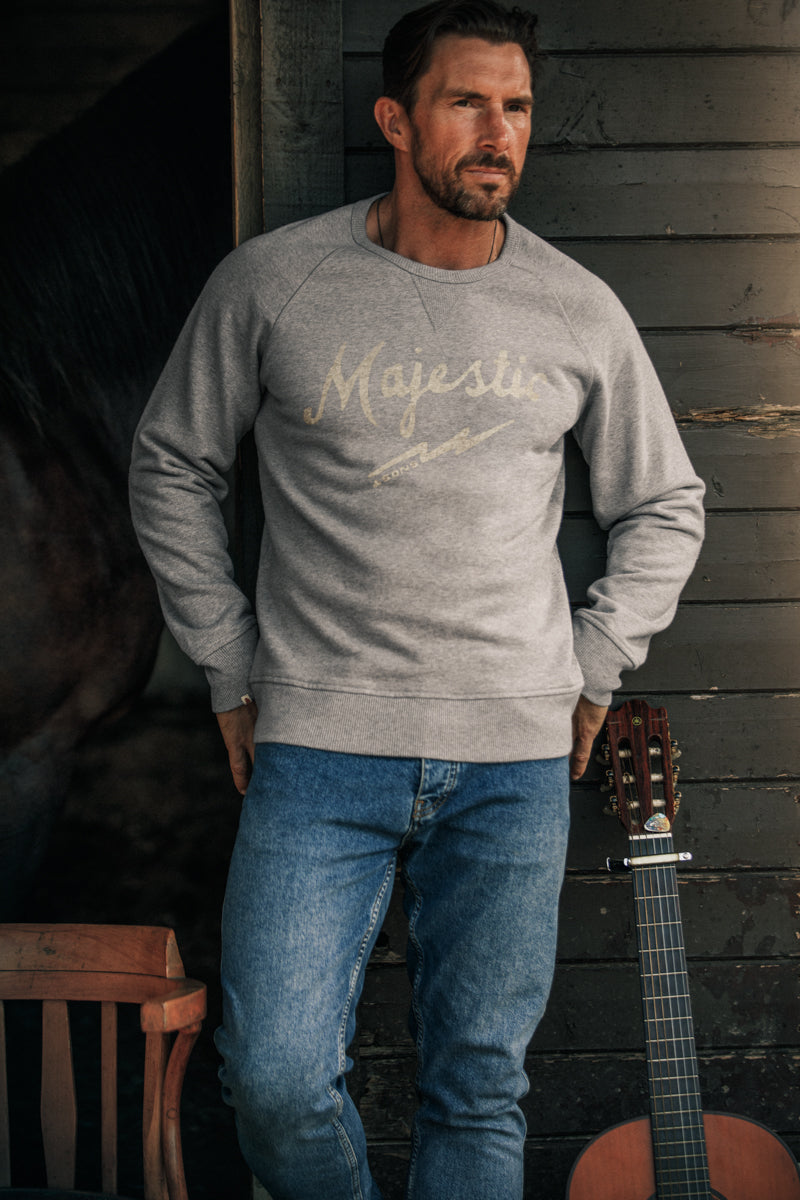 Majestic Sweatshirt Grey Marl