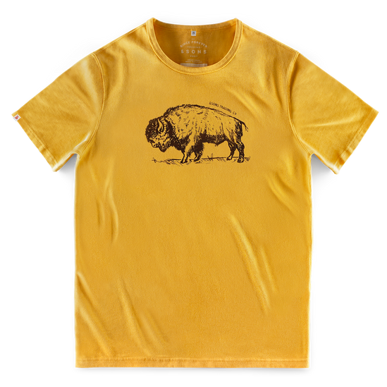 Bison T-Shirt Old Gold
