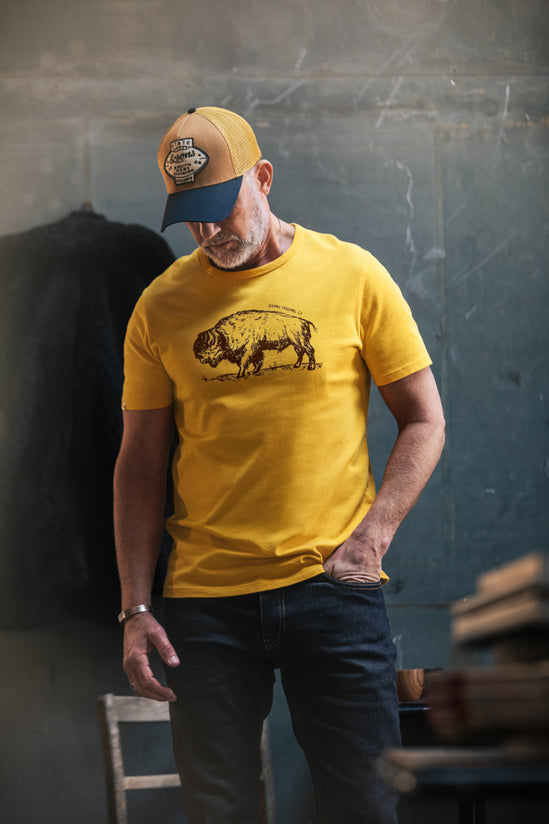 Bison T-Shirt Old Gold