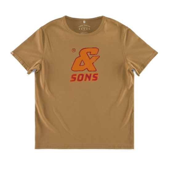 Sneaker Print T-Shirt Tan