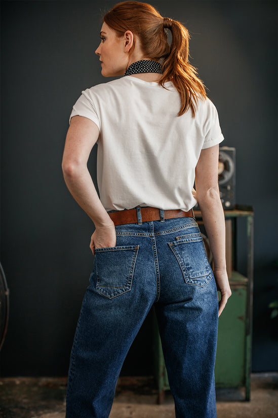 Damsons D Crew T-Shirt White