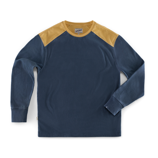 Freeland Long Sleeve T-Shirt Navy/Yellow