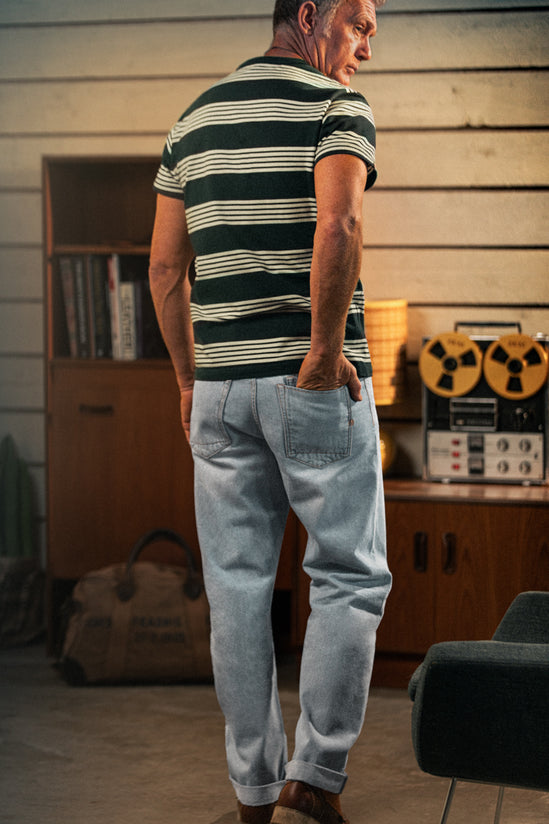 McQueen Burbank Stripe T-Shirt Black/White