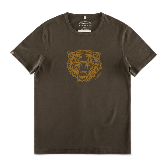 Tiger Strike T-Shirt Dark Brown